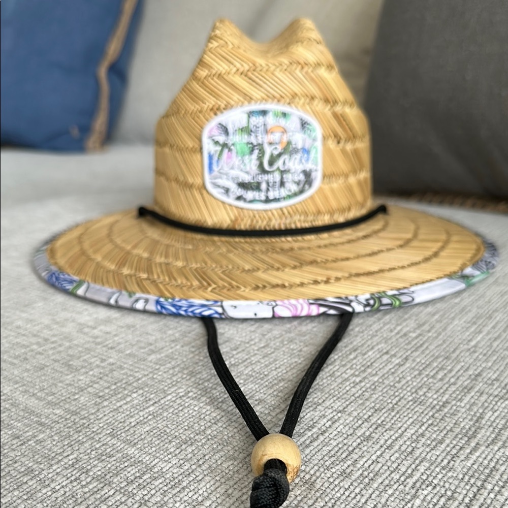 Women’s  Straw Sun Hat with Chin Strap